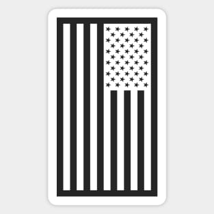 US Flag Down - White Magnet